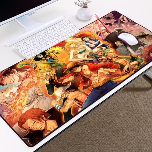 Mairuige Hot Anime Jump Comic One Piece Mousepad for A To Friend Large Big Size Overlock Edge One Piece Characters Tablemat