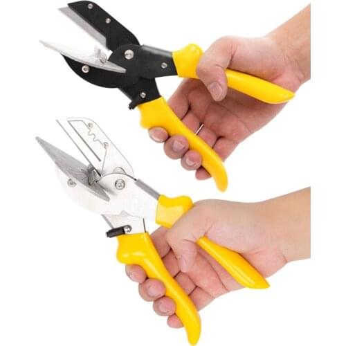 Multi Angle Miter Shears Cutter Multifunctional Trunking Shears Adjustable at 45 -135 Degree with Replacement SK5 Blade