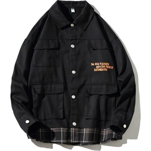 Men Cotton Jacket High Quality Patchwork Jacket Turn-Down Colloar Military Jackets Army Clothes Outwear Flight Jacket Men 5XL