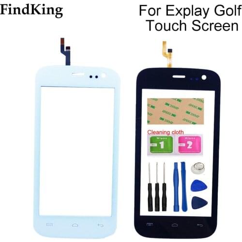 Touchs Screen Mobile Phone Touch Glass For Explay Golf Touch Screen Digitizer Panel Window Lens Sensor Tools Adhesive