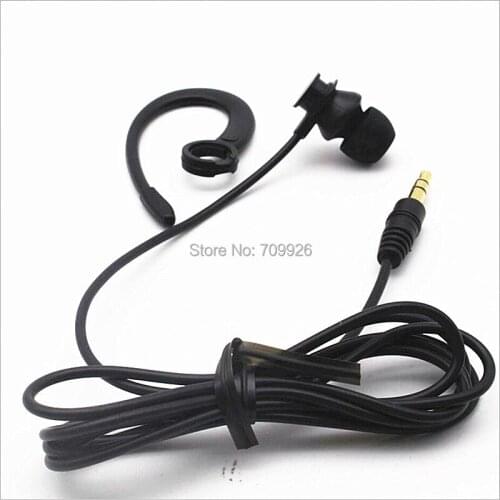 100 pcs high quality earhook earphone single side earbuds 1-bud in ear earphone for sports