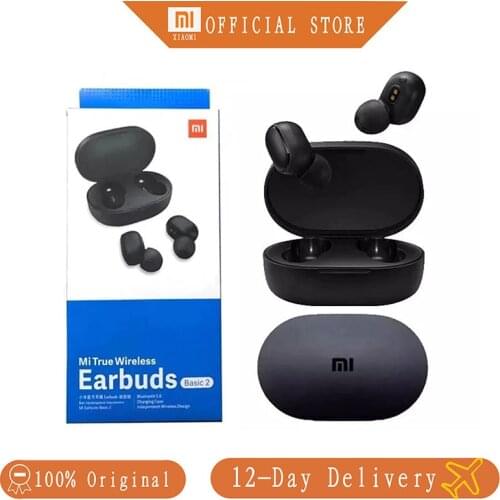Tws true wireless Xiaomi Earbuds basic 2 global version Redmi Airdots 2 for gym gaming Xiaomi Earphones Redmi Airdots Basic 2