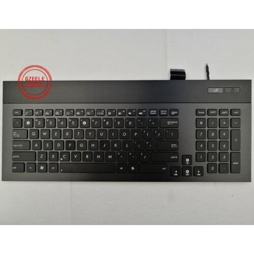 Gzeele NEW English Backlit Keyboard with palmrest for Asus G74 G74S G74SX US