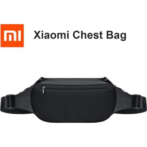 NEW Original Xiaomi mijia Multifunctional Waterproof Sports And Leisure Chest Bag Simple Outdoor Sport 2.25L Waist Bag Black