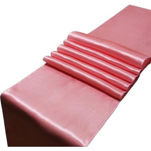 New Satin Table Runners (1pcs) 12" x 108"(About 30x275cm)Wedding Party Event Decor Satin Wedding Party Table Decoration