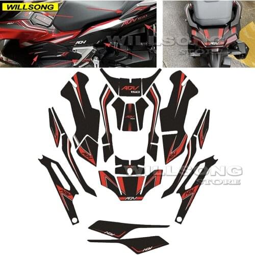 Fairing Body Anti Slip Sticker Decorative Fuel Tank Pad Decals Kit Protector For HONDA X-ADV 150 Motorcycle Accessories
