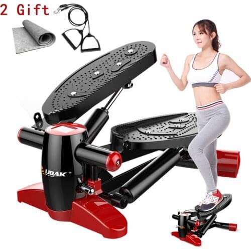 Bearing 150kg Multi-functional Mini Treadmills With Pull Rope and Mat Massage Foot Fitness Steppers Quiet Lose Weight Pedal