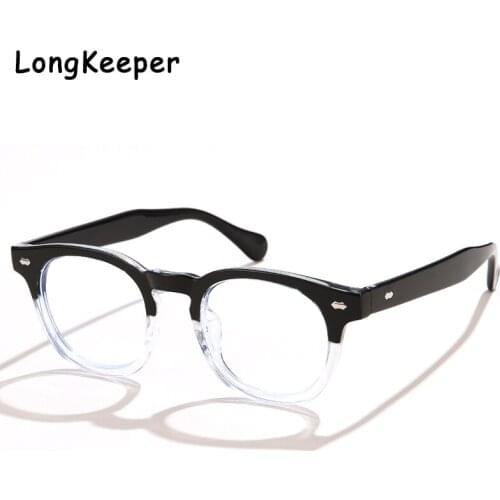 Transparent Computer Glasses Frame Women Men Anti Blue Light Round Eyewear Blue Light Blocking Glasses Spectacle Eyeglass
