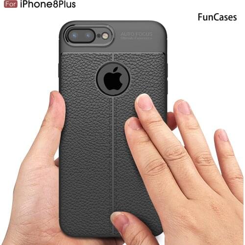 Transparent Cases For estuche iPhone 6S Lychee Pattern Coques sFor Apple iPhone armor 6 8 Plus 7 Lychee Pattern Protector phon6