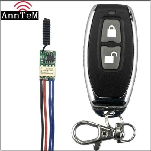 RF Wireless Remote Control Switch 433mhz Transmitter Receiver 3.7v 5v 6v 9v 12v Battery Power Mini Small Relay Controller Module