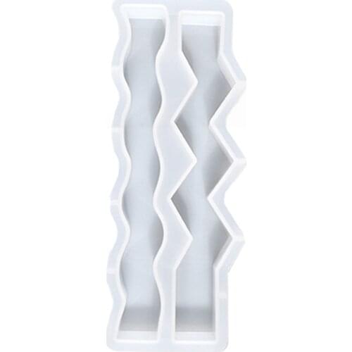 Wavy Bar Candle Silicone Mold Keychain Resin Epoxy Craft Polymer Clay Craft DIY Ornament Jewelry Making Tools