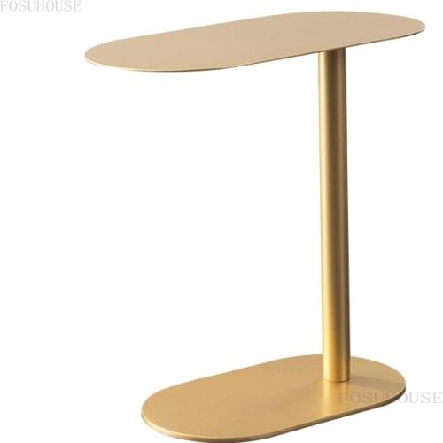 Nordic Cafe Tables Wrought Iron Living Room Sofa Side Table Home Furniture Designer Small Coffee Table Light Luxury Tea Table