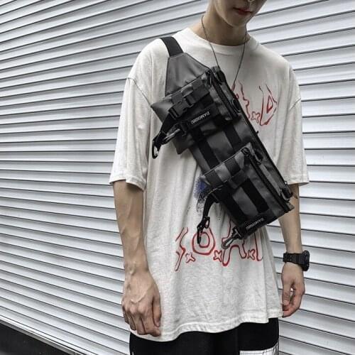 Ins Shoulder Diagonal Bag Mobile Phone Bag Crossbody Bags Men Bag Multifunctional Detachable Mens Chest Bag Sports Waist Bag