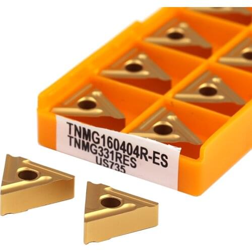 TNMG160404R ES US735 UE6020 VP15TF Hard alloy blade CNC metal cutter Turning inserts Cutting lathe tools External turning tool