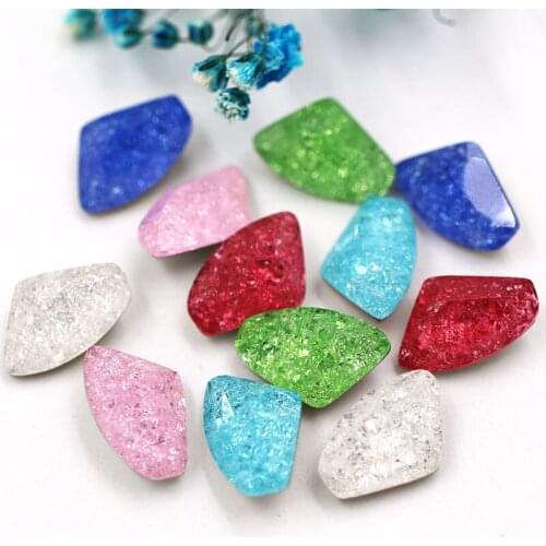 Nail decoration 9x14mm Ice flower shell shape crystal strass glass pointback Non hotfix rhinestones for nail art