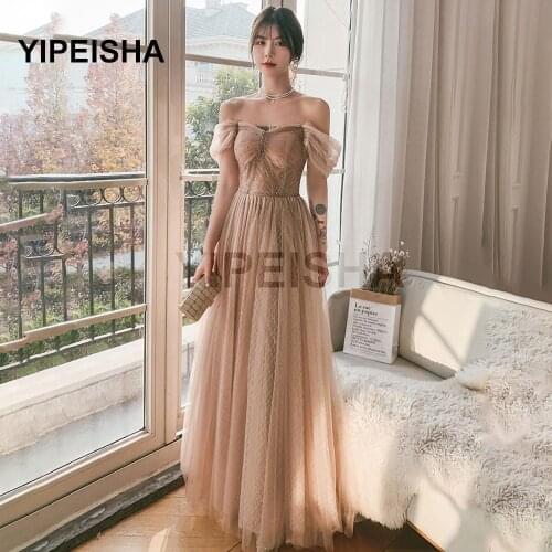 Gorgeous Off-The Shoulder Sweetheart Evening Dress Backless A-Line Tulleg Beading Prom Party Gown robe de soirée de mariage