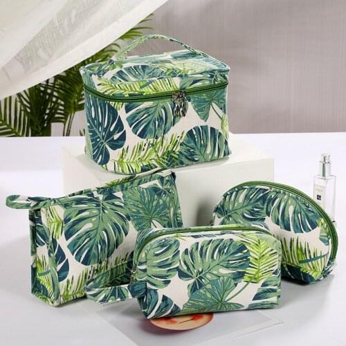 Youda Multifunction Canvas Cosmetic Bags Waterproof Storage Pouch Makeup Organizer Case Toiletry Bag PVC Zipper Travel Portable
