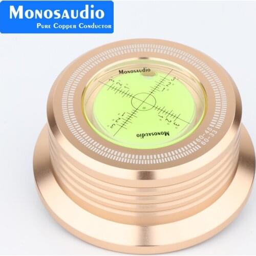 1PC 3 in LP-528G/628G 50HZ/60HZ Gold LP Record DISC Stabilizer Stroboscope Gradienter with Lever Bar