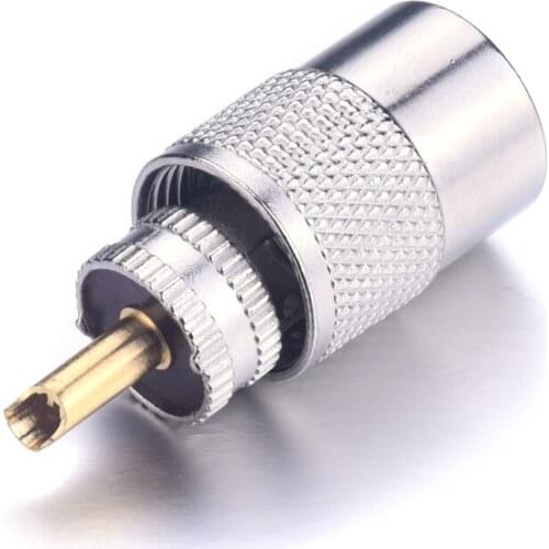 1pcs Brand New and High Quality 1Pins PL-259 Male Radio-frequency Connector Small Delicate and Strictly Functional