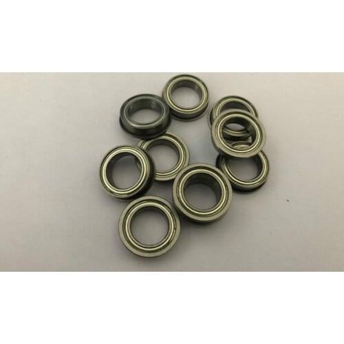 10pcs MF52ZZ MF62ZZ MF63ZZ MF74ZZ MF83ZZ MF84ZZ MF85ZZ Miniature Flange Bearing Thin Wall Metal Shielded Flanged Bearings