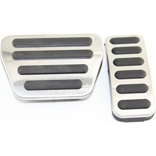 Stainless steel 2pcs Accelerator Brake pedal Decoration For Land Rover Range Rover Sport Discovery L405 L494 L462 Car Styling