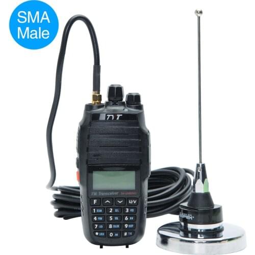 ABBREE NC-450MU NMO UHF 400-520MHZ SMA-Male Magnetic Mount Antenna for Yaesu VX-6R TYT TH-UV8000D MD-380 Wouxun Walkie Talkie