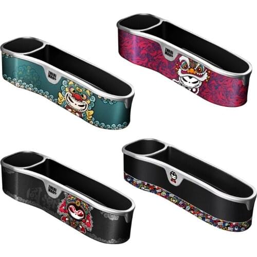 Car Storage Box Left+right Car Seat Crevice Storage Box Cup Holder Organizer