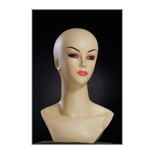Free Shipping!! Fashion Style Female Head Mannequin Plastic Head Manikin On Sale