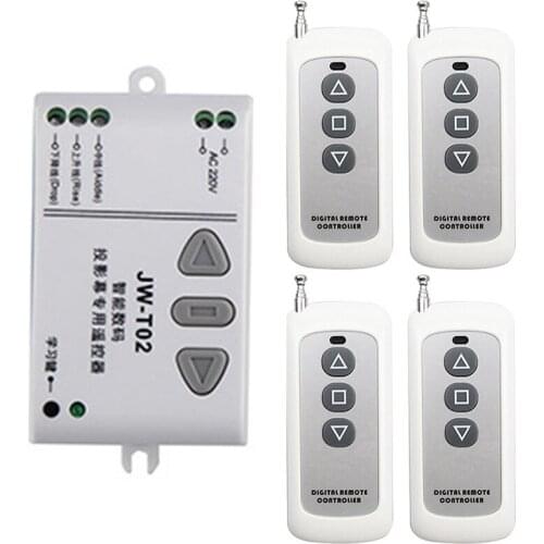 AC220V Motor RF Wireless Remote Control Switch 433MHz UP & DOWN Remote controller tubular Motor Forwards Reversing Remote Switch