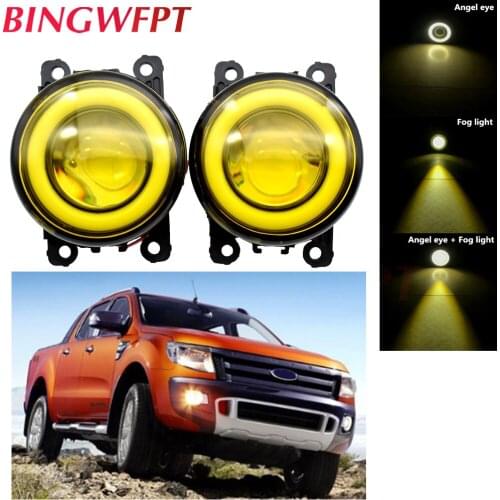BINGWFPT Car Accessories LED Bulb Fog Light Angel Eye For Ford Ranger 2.5L L4 1998 1999 2000 2001