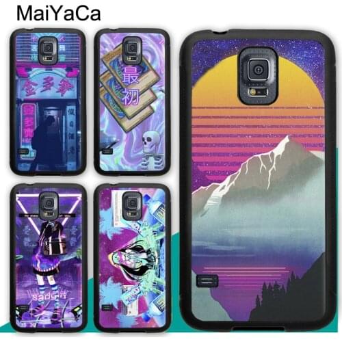 Vaporwave Vapor Glitch Aesthetics Case For Samsung A21S A20e A71 A51 A10 A40 A50 A70 Galaxy S20 Plus S10 S9 Note 20 Ultra