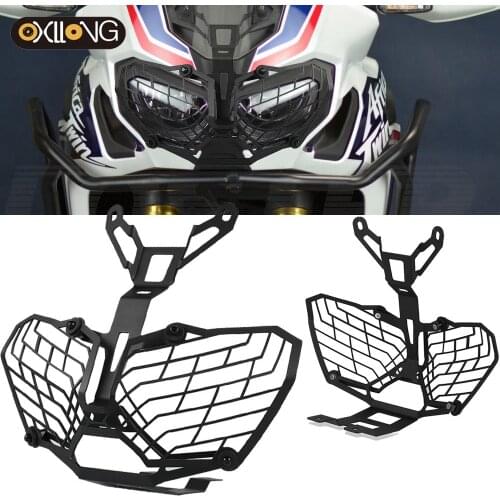 FOR Honda CRF 1000L Africa Twin ADVENTURE Sports 2017 2018 2019 2020 2021 Headlight Grille Guard Cover Head Light Lamp Protector