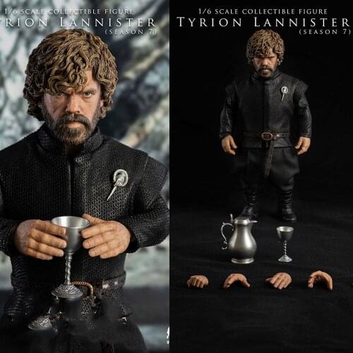 22cm For Collection 1/6 Scale Full Set Male Little Devil Tyrion Lannister Peter Dinklage Action Figure Model for Fans Gifts