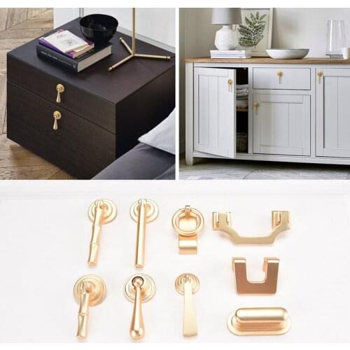 European Vintage Gold Cabinet Pulls Zinc Alloy Furniture Handle Kitchen Cupboard Handle Drawer Knobs Hardware Cabinet Handle