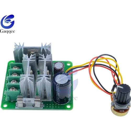DC 6-90V 15A Pulse Width PWM Motor Speed Controller Switch 6V-90V With Reverse Polarity High Current Protection Board