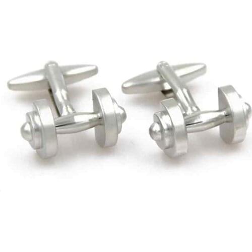 Interesting dumbbell shape cufflinks French Business Cufflinks KLJ1080