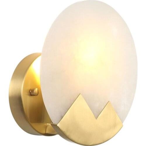 IWHD Nordic Luxury Copper Wall Lamp Living Room Bathroom Mirror Light Modern Mable Wall Lights Sconces Applique Murale Luminaire