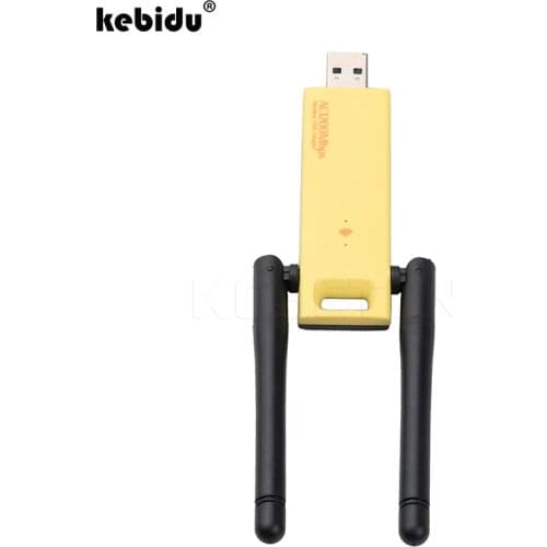 Kebidu 1200Mbps 2.4Ghz 5.0Ghz Adapter Wireless Dual Band RTL8812 USB Adapter Chipset Aerial Dongle Mini USB Network Card