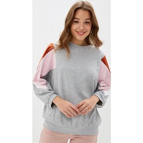 2019 early autumn new round neck bat sleeve blue haze fight velvet jacket