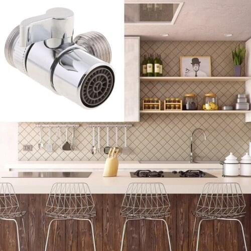 Bathroom Kitchen Brass Sink Valve Diverter Faucet Splitter to Hose Adapter M22 X M24 dropship Whosale&Dropship