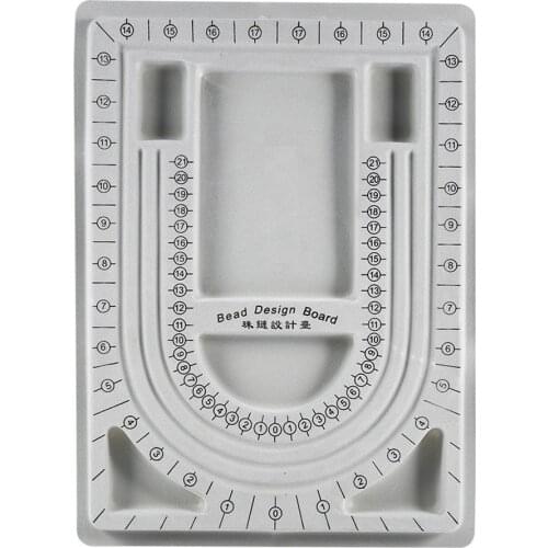 Beading Tray Bracelet DIY Accessories Stringing Bead Design Craft Necklace Organizer Board Chain