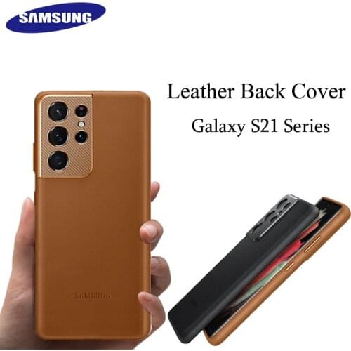 Genuine Original Samsung S21 ultra S21 PLUS 5G Leather Protection Cover Comfortable Grip Leather Back Case EF-VG998LAEGUS
