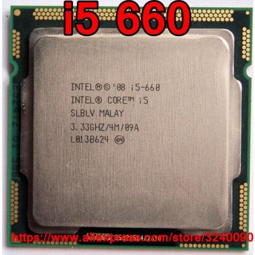 Original Intel Core i5 660 Dual Core 3.33GHz LGA1156 4M Cache 73W i5-660 Desktop CPU free shipping speedy ship out