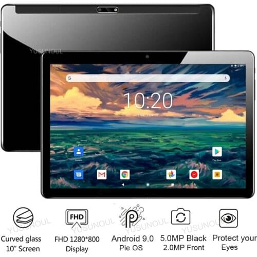 Google play Phone call tablets 64G SD Card Free 10 inch Tablet Android 9.0 Tablette 32GB ROM Bluetooth Android Tablets PC GPS