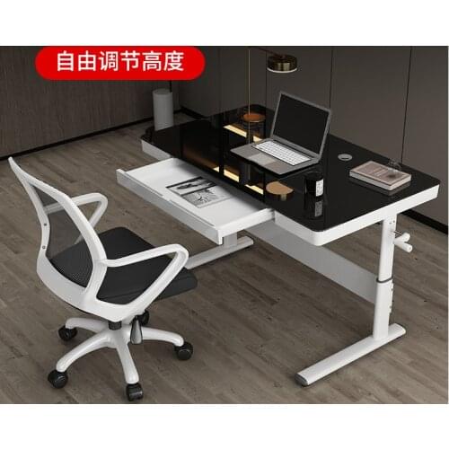 Lifting computer desk desk children learning to write desk desk home manual adjustable workbench