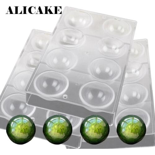 Polycarbonate Chocolate Mold 2CM 2.4CM 3CM 3.5CM 5CM 6CM Half-Ball Form Starry Chocolate Mould Candy for Cake Decorating Tools
