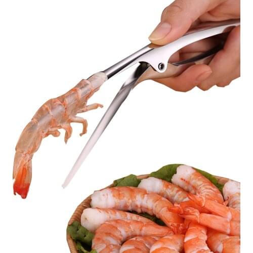 Portable 304 Stainless Steel Peel Shrimp Kitchen Tools Crayfish Shell Take Meat Shrimp Separation Device Seafood Gargets Tools