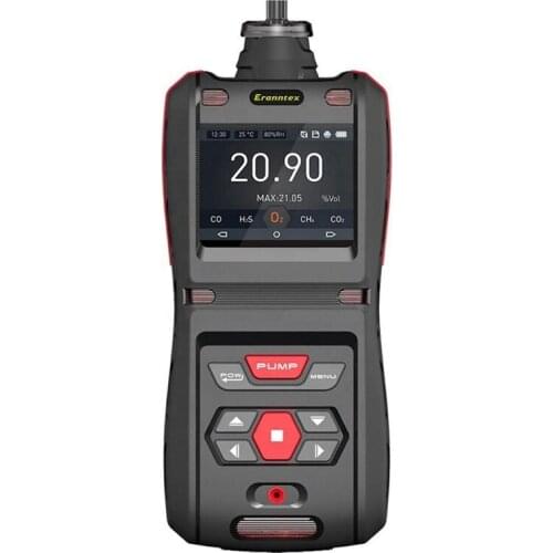 Portable 5-in-1 gas detector CO H2S O2 Ex CO2 meters gas analyzers With built-in pump For industry