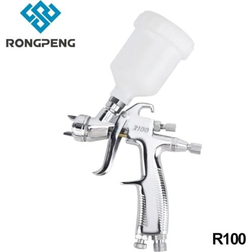 RONGPENG 1.0mm Nozzle Industrial Spray Gun R100 Airbrush For Water-based Paint Auto Car Refinish