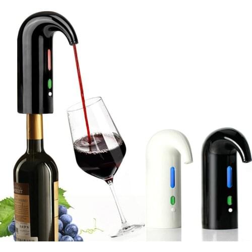 NEW Electric Wine Aerator Portable Pourer Instant Wine Decanter Dispenser Pump One-Touch Automatic USB Rechargeable